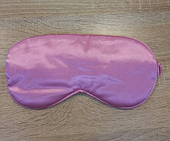 Маска для сну атласна рожева