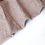 Батист вишивка прошва колір пильно-рожевий, фото 8