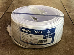 Електричний мідний багатожильний дріт ШВВП із перерізом 2х1,5 мм2 довжина 100 м напруга 0,38 кВ (Одеса ГОСТ)