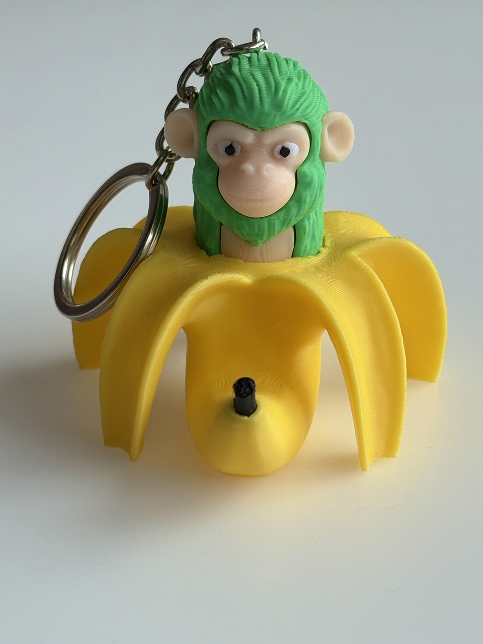 Брелок Шимпанзіні бананіні Chimpanzini bananini , шимпанзе з бананом іграшка-мем Italian Brainrot Італійські меми 9см, фото 1