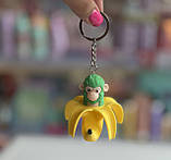 Брелок Шимпанзіні бананіні Chimpanzini bananini , шимпанзе з бананом іграшка-мем Italian Brainrot Італійські меми 9см, фото 2