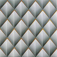 Панель стінова 3D 700х700х4мм Ромб сірий SW-00001986