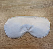Маска для сну атласна біла