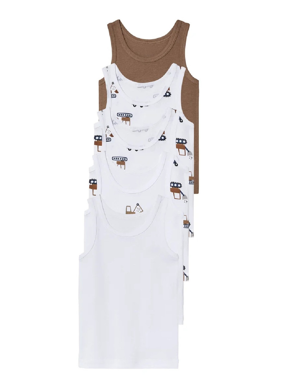 Майка комплект (5шт) для хлопчика 98/104 з органічної бавовни