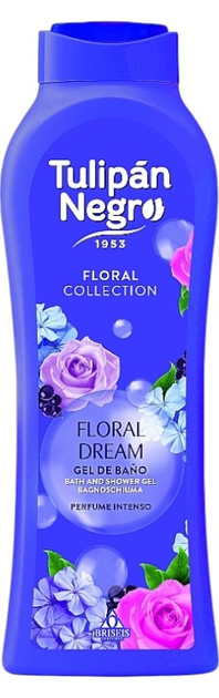 Парфумований гель для душу Tulipan Negro FLORAL Collection 650 мл КВІТКОВІ МРІЇ, фото 1