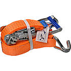 Ремінь для кріплення вантажу з тріскачкою 1600/4000 daN 4 м х 50 мм VOREL 82372, фото 2