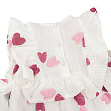 Пісочник для дівчинки з бантиками та пов'язкою Pink hearts, фото 4