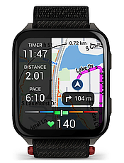 Годинник Garmin Venu X1 Black with Slate Titanium Caseback and Black ComfortFit Nylon Band, фото 4
