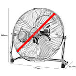 Вентилятор підлоговий ProfiCare PC-VL 3067 WM INOX 50 см, 120 Вт, металевий корпус, фото 5