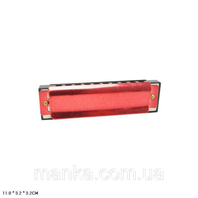 Губна гармошка арт.9810J1 у футлярі 11*3, 2*3, 2см, фото 1
