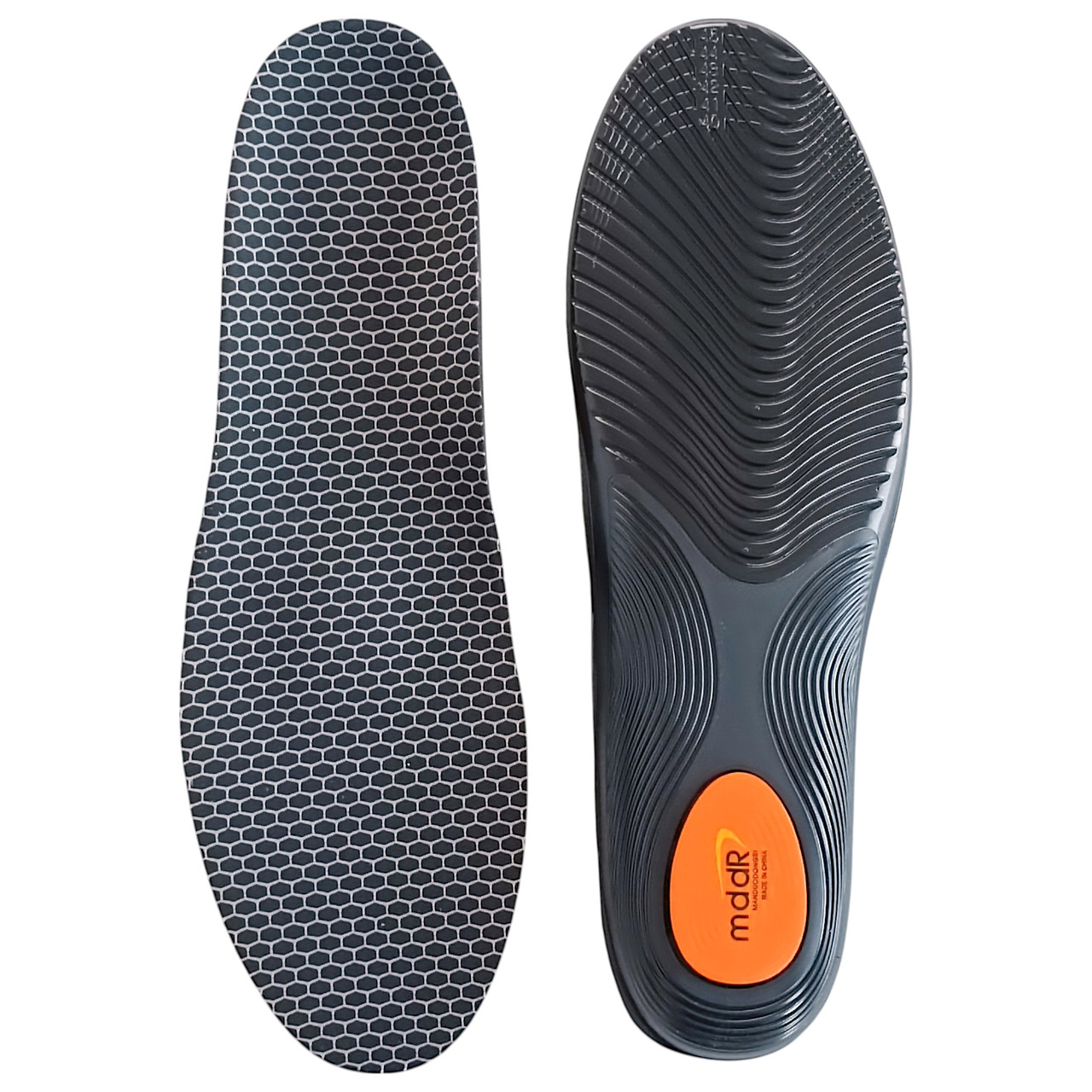 Устілки ортопедичні MDDR sport professional 40-46 (26-29 см) при плоскостопості та активних навантаженнях, чорний, фото 1