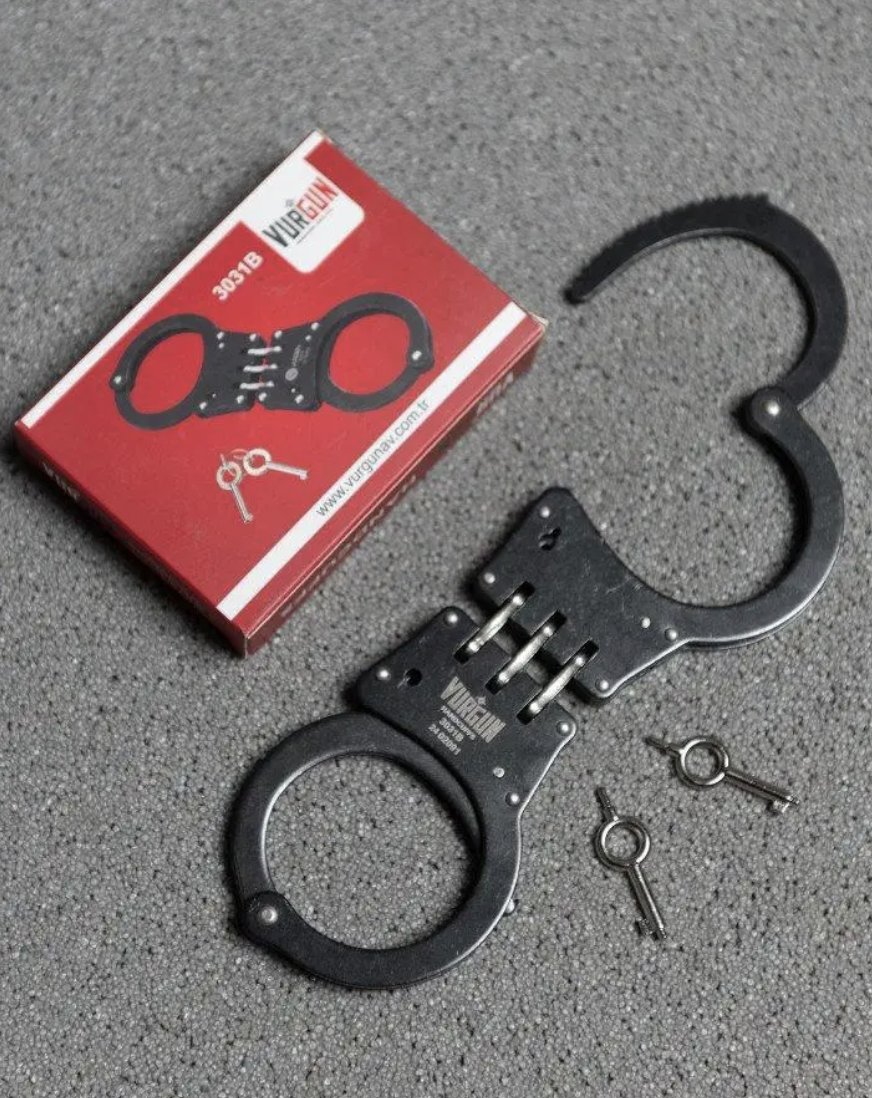 Сталеві наручники Чорні