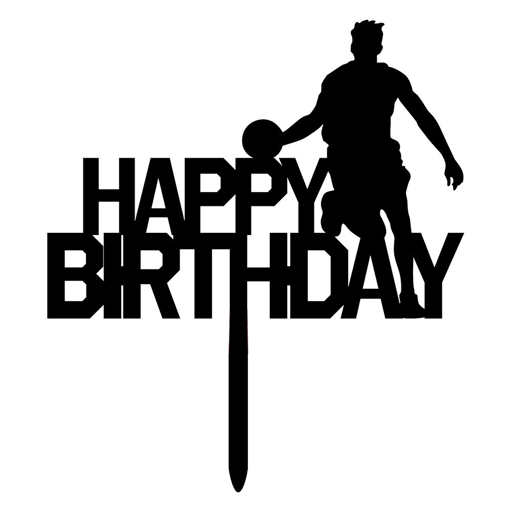 Пластиковий топер Баскетбол №2