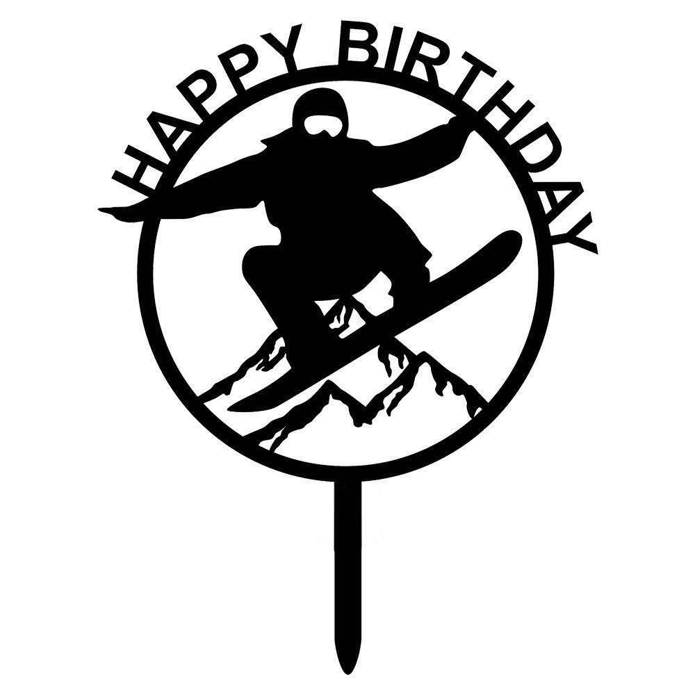 Пластиковий топер Сноуборд