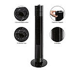 Колонний вентилятор Clatronic TVL 3770 black, 78 см, тихий та потужний, фото 3