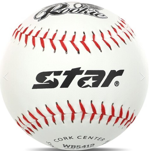 М'яч для бейсболу та софтболу Rookie Softball Star білий (розмір 30,48 см) WB5412, фото 1