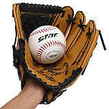 М'яч для бейсболу та софтболу Rookie Softball Star білий (розмір 30,48 см) WB5412, фото 5