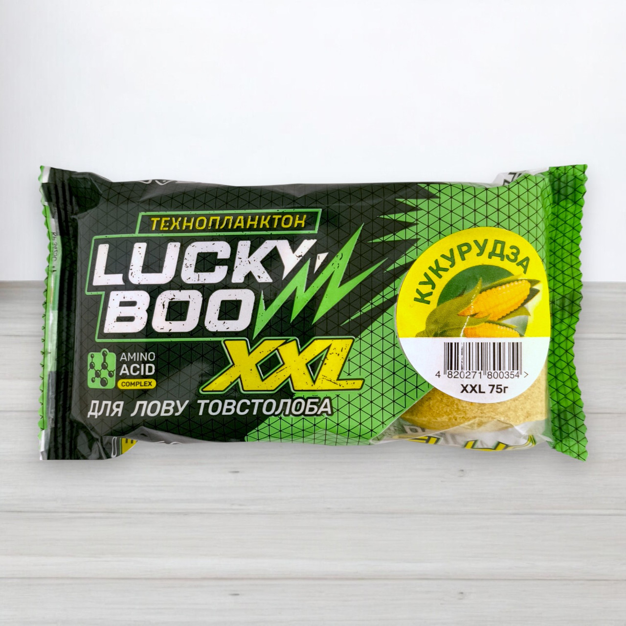 Технопланктон Lucky Boo XXL Fluo, 3шт/уп, 225г, Кукурудза, фото 1