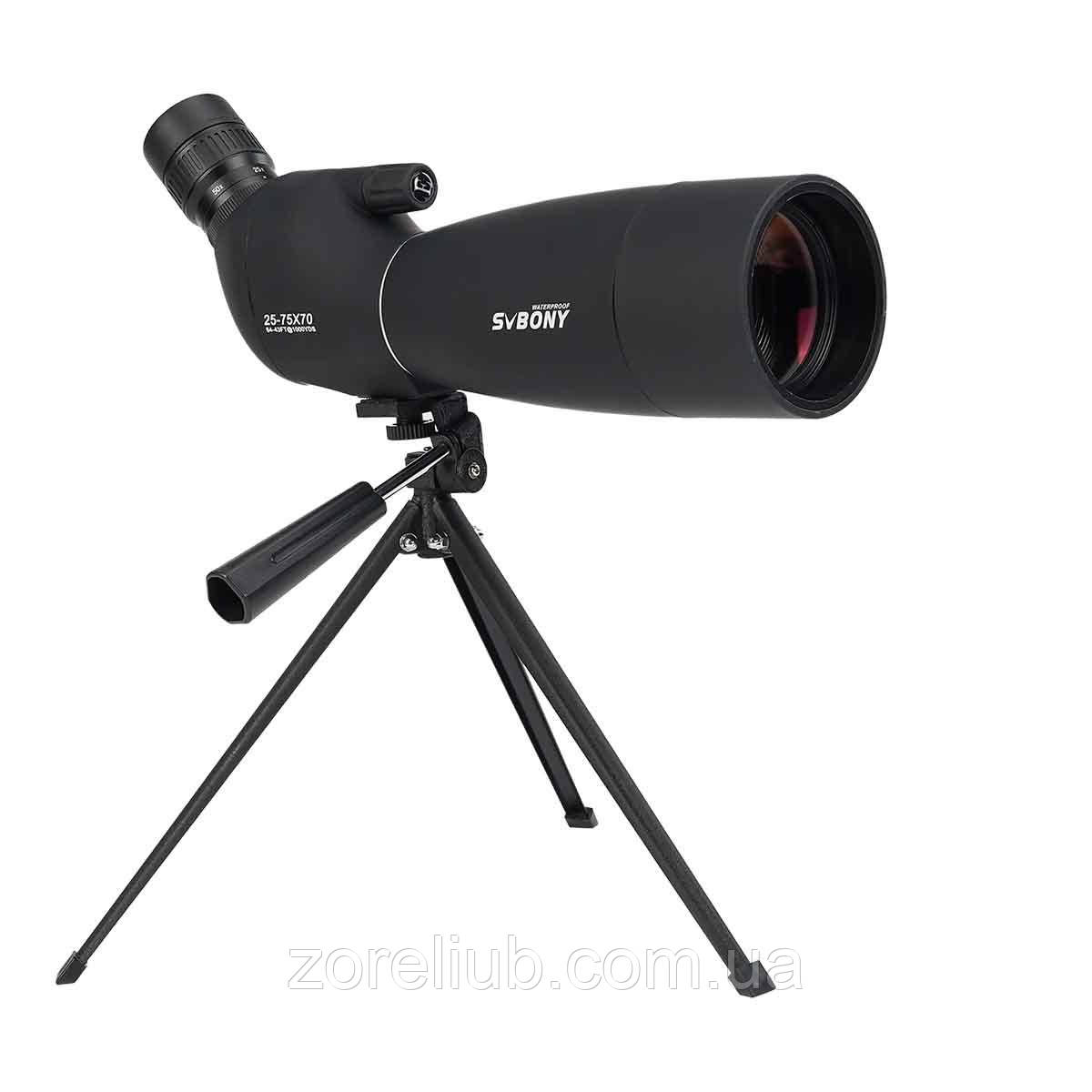 Підзорна труба SVBONY SV28 Plus 25-75x70 F9308M зі збільшенням 25-75x і штативом, фото 1