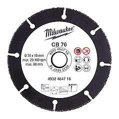 Диск абразивний сегментований Milwaukee CB 76: 76 мм для M12 FCOT (4932464716)