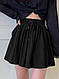 Женская удобная повседневная юбка-шорты мини двунитка - фото 2 - id-p2674362141