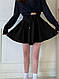Женская удобная повседневная юбка-шорты мини двунитка - фото 3 - id-p2674362141
