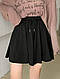 Женская удобная повседневная юбка-шорты мини двунитка - фото 1 - id-p2674362141