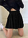 Женская удобная повседневная юбка-шорты мини двунитка - фото 4 - id-p2674362141