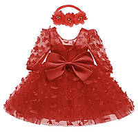 Плаття 1 рік 1,5-2 роки червоне дитяче