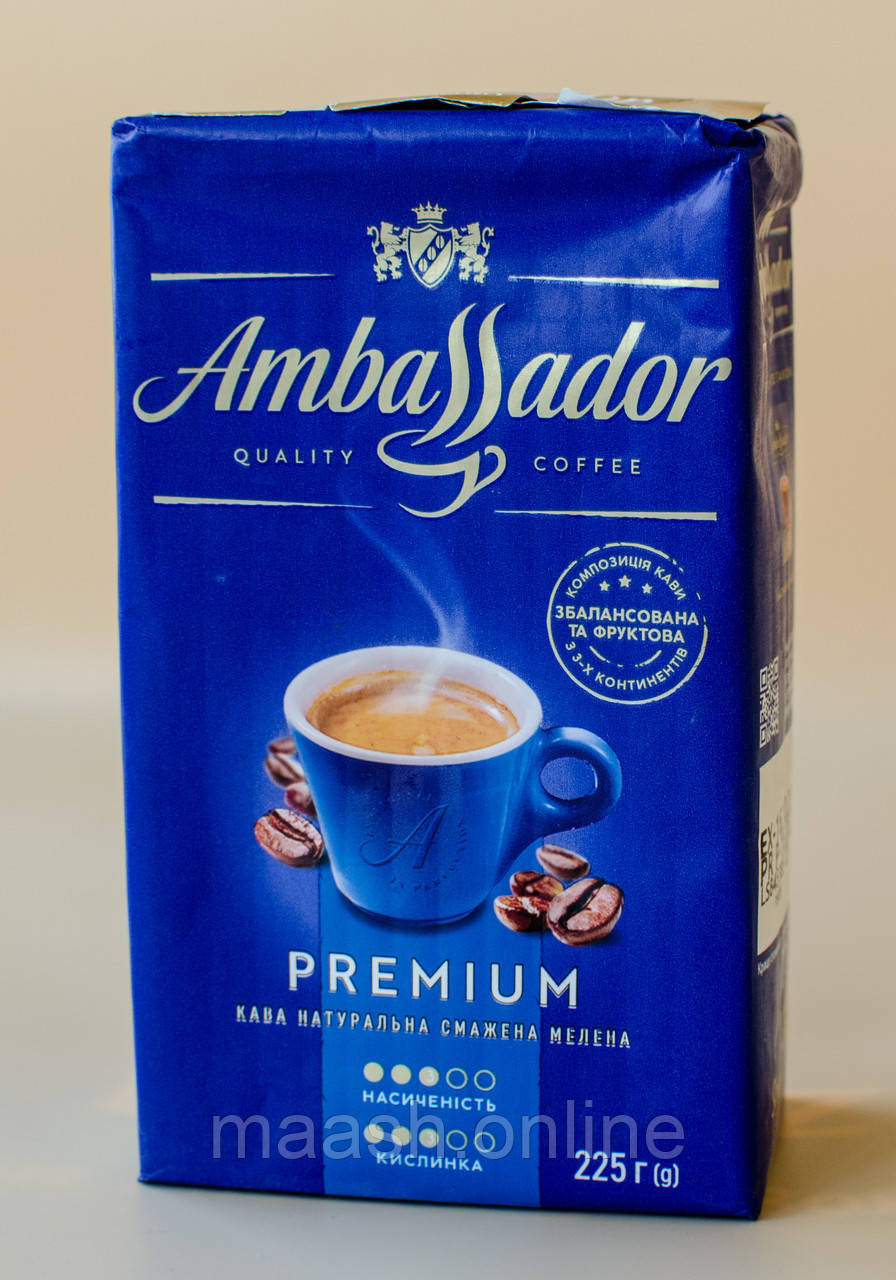 Кава мелена PREMIUM Ambassador, 225г, фото 1