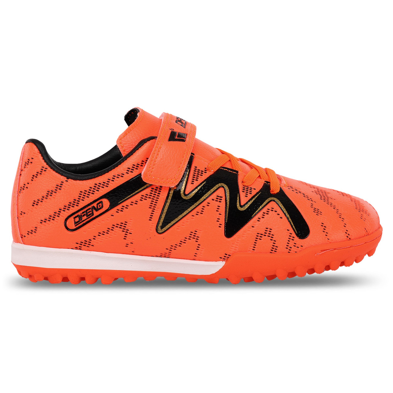 Кросівки сороконіжки футбольні Difeno DIDB25650-1 orange-black помаранчеві сороконіжки розмір, фото 1