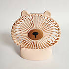 Портативний дитячий вентилятор на акумуляторі Капібара, 12х12 см, фото 3