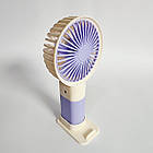 Портативний ручний вентилятор на акумуляторі AL-36, 16 см, фото 2