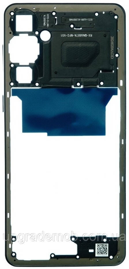 Рамка корпусу Samsung M556 Galaxy M55 синя, фото 1