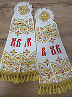 Стрічки з вишивкою, тканина габардин