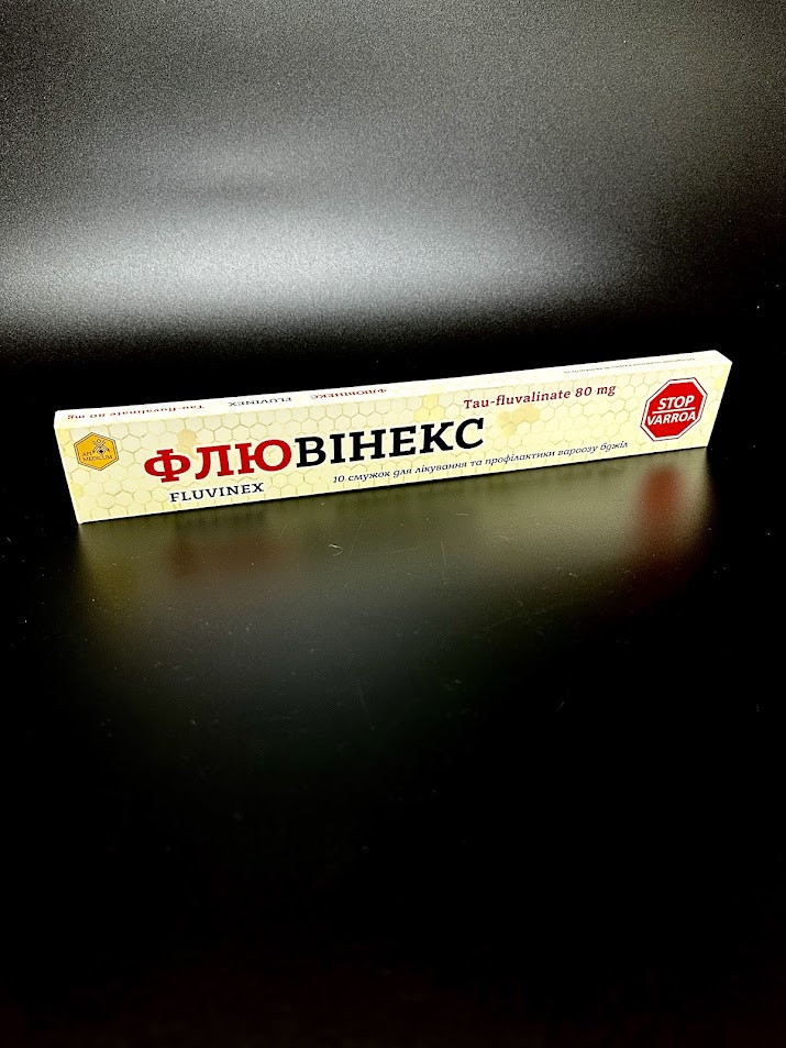 Флювінекс (тау-флювалінат) 10 смужок — ефективний акарицид проти кліща Varroa, фото 1