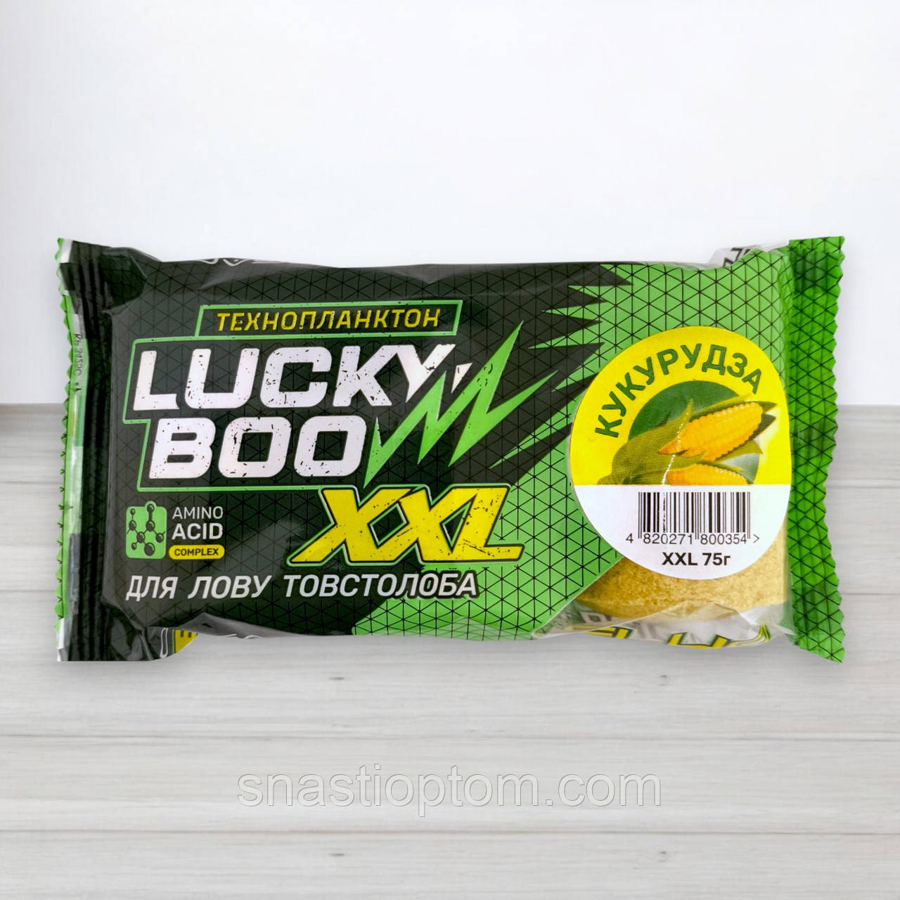 Технопланктон Lucky Boo XXL Fluo, 3шт/уп, 225г, Кукурудза