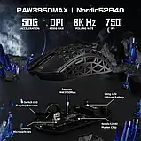 Миша Attack Shark R5 Ultra бездротова, ігрова, carbon корпус, 2.4G, Bluetooth, 8K — Чорний, фото 4