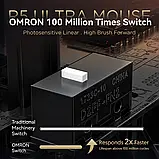 Миша Attack Shark R5 Ultra бездротова, ігрова, carbon корпус, 2.4G, Bluetooth, 8K — Чорний, фото 10