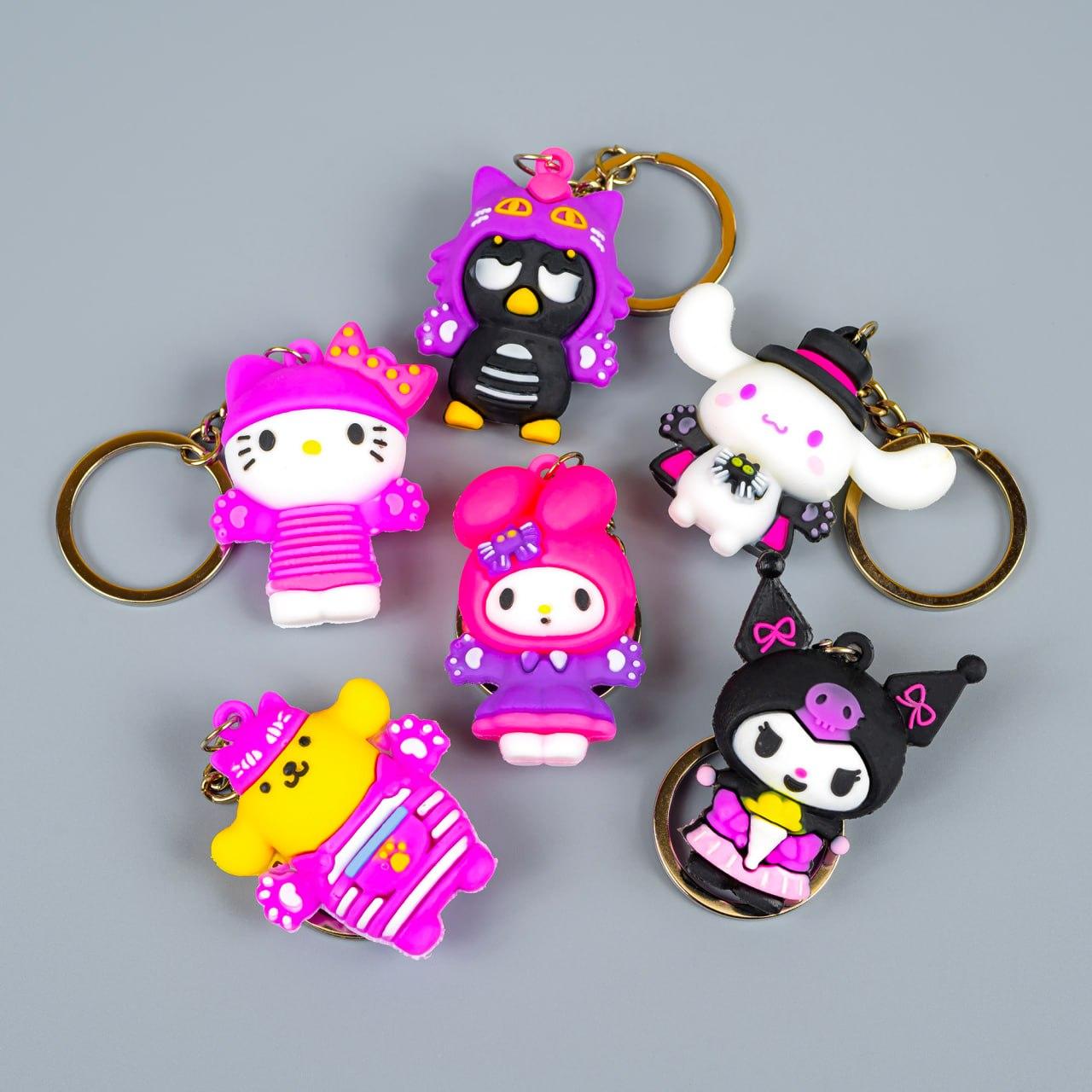 Гумові брелоки Мелоді для ключів, 12 шт упаковка, фото 1