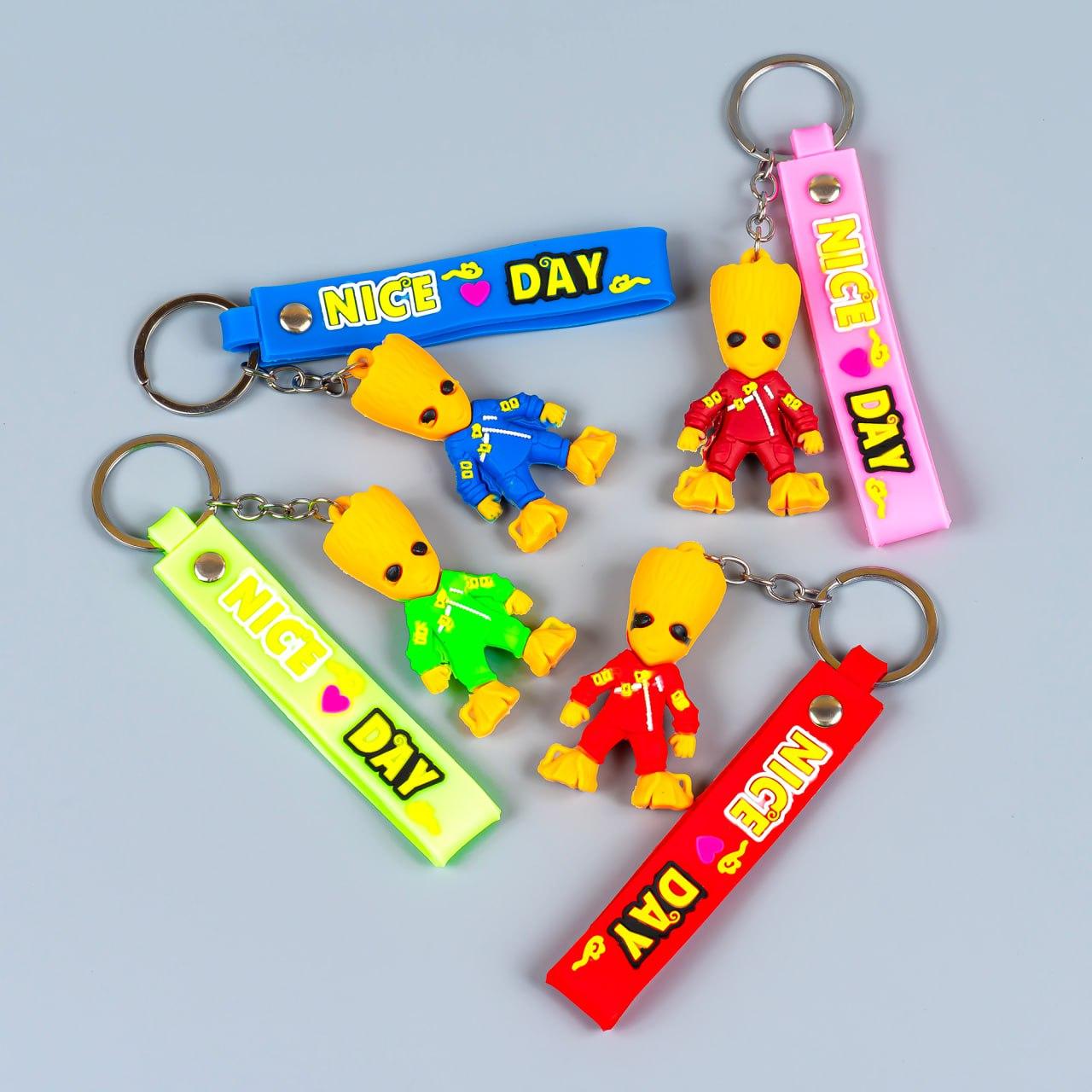 Гумові брелоки Грут для ключів, 12 шт упаковка, фото 1