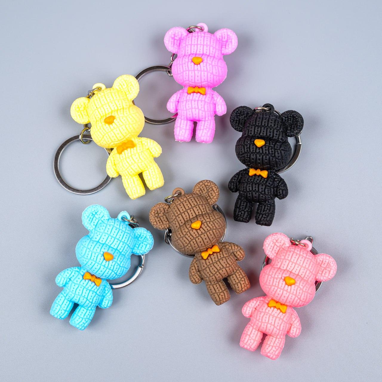 Гумовий брелок Ведмедики брикс, 12 шт в упаковці, фото 1