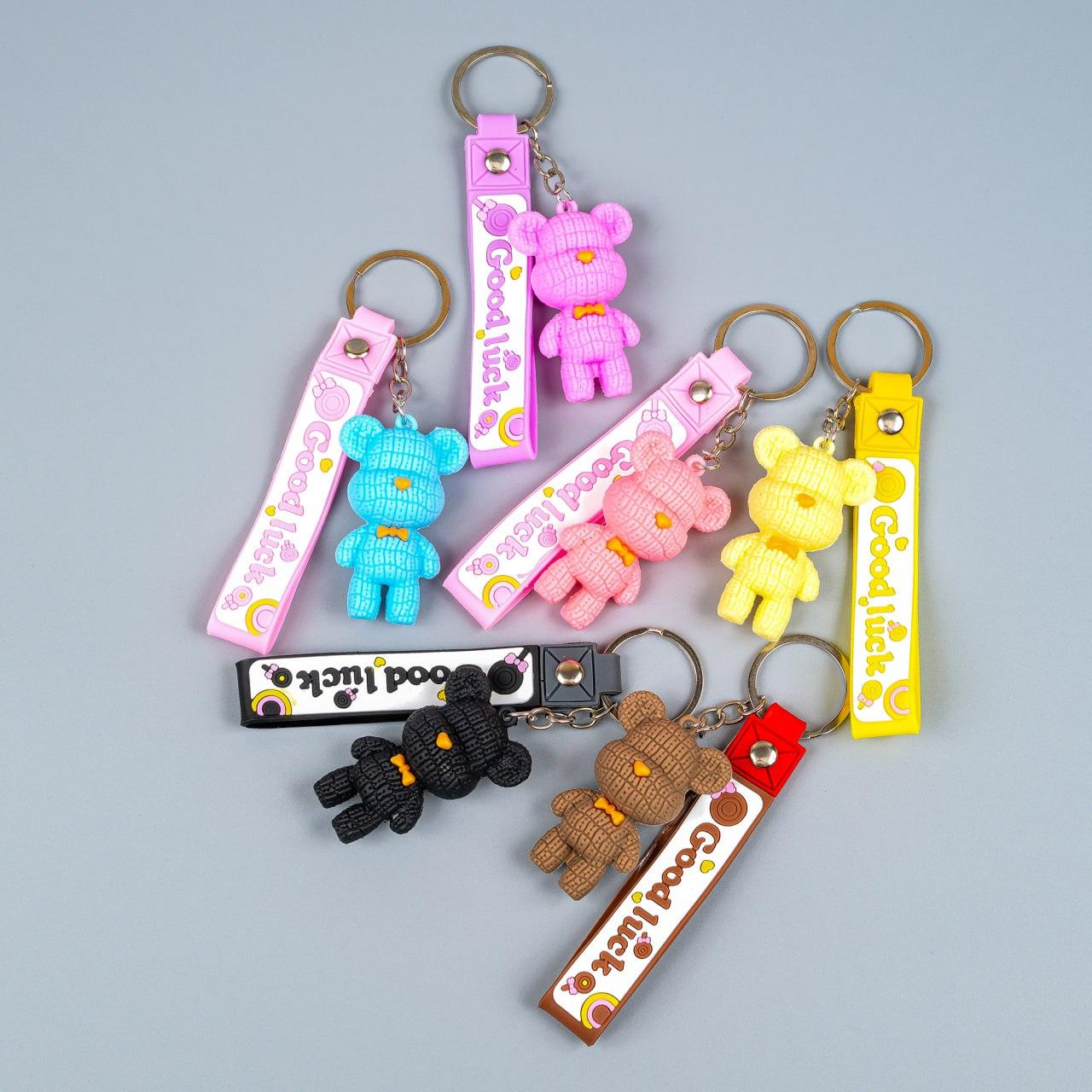 Гумовий брелок Ведмедики брикс №2, 12 шт в упаковці, фото 1