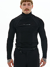 Чоловічий лонгслів-рашгард TUR WEAR SM-2417 чорний S,M,L,XL