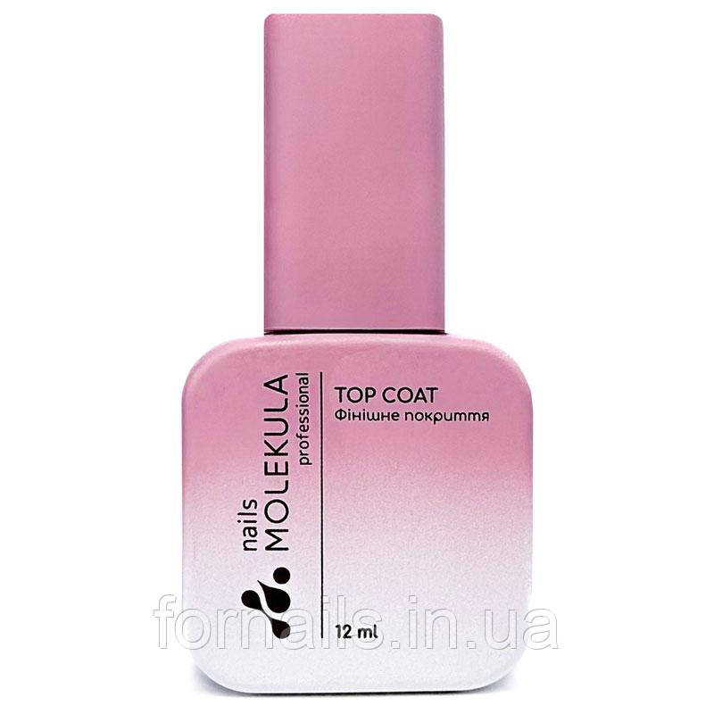 Molekula Rubber No Sticky Top Coat - каучуковий топ без липкого шару, 12 мл, фото 1