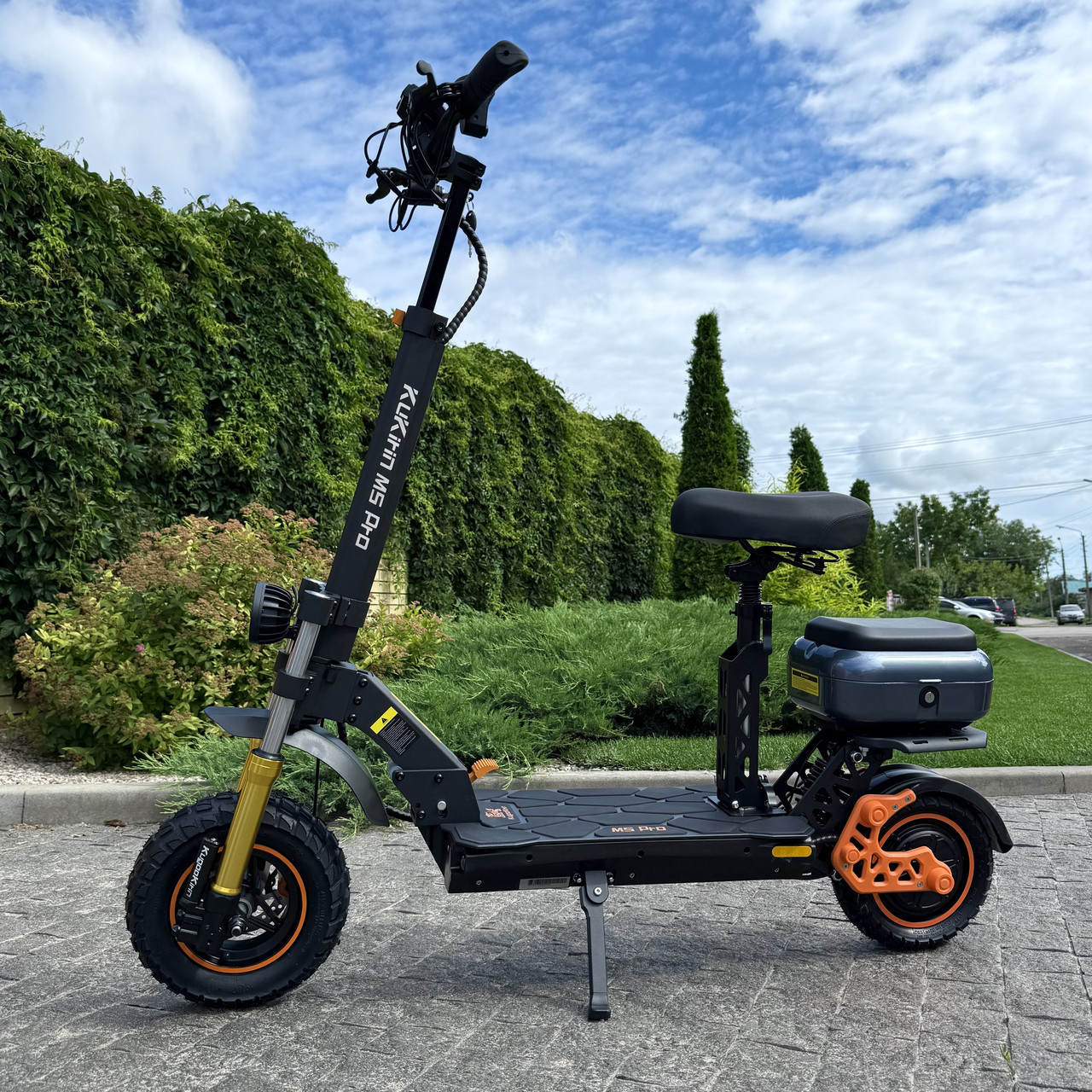 Електросамокат KUGOO Kirin M5 Pro 1200W 23Ah з сидінням (з посиленим АКБ ), фото 1