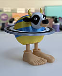 Ла Вака Сатурно Сатурніта La Vaca Saturno Saturnita корова планета іграшка-мем Italian Brainrot Італійські меми 10 см, фото 3
