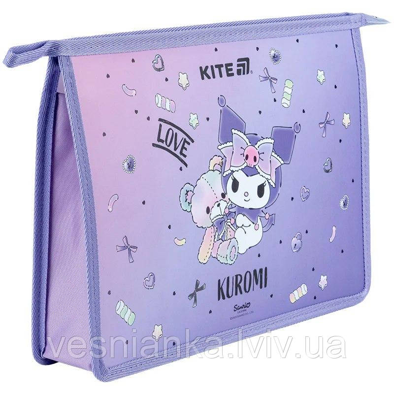 Папка для зошитів А4 "Kuromi", на замочку HK25-428 Kite, фото 1