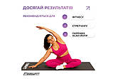Килимок для йоги та фітнесу EasyFit EF-1927-BK, протиковзкий, Чорний, 183×61×0,3 см, EVA, легкий, фото 2