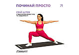 Килимок для йоги та фітнесу EasyFit EF-1927-BK, протиковзкий, Чорний, 183×61×0,3 см, EVA, легкий, фото 3